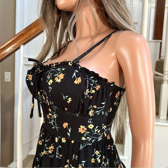 Black floral summer dress - Picture 5 of 10
